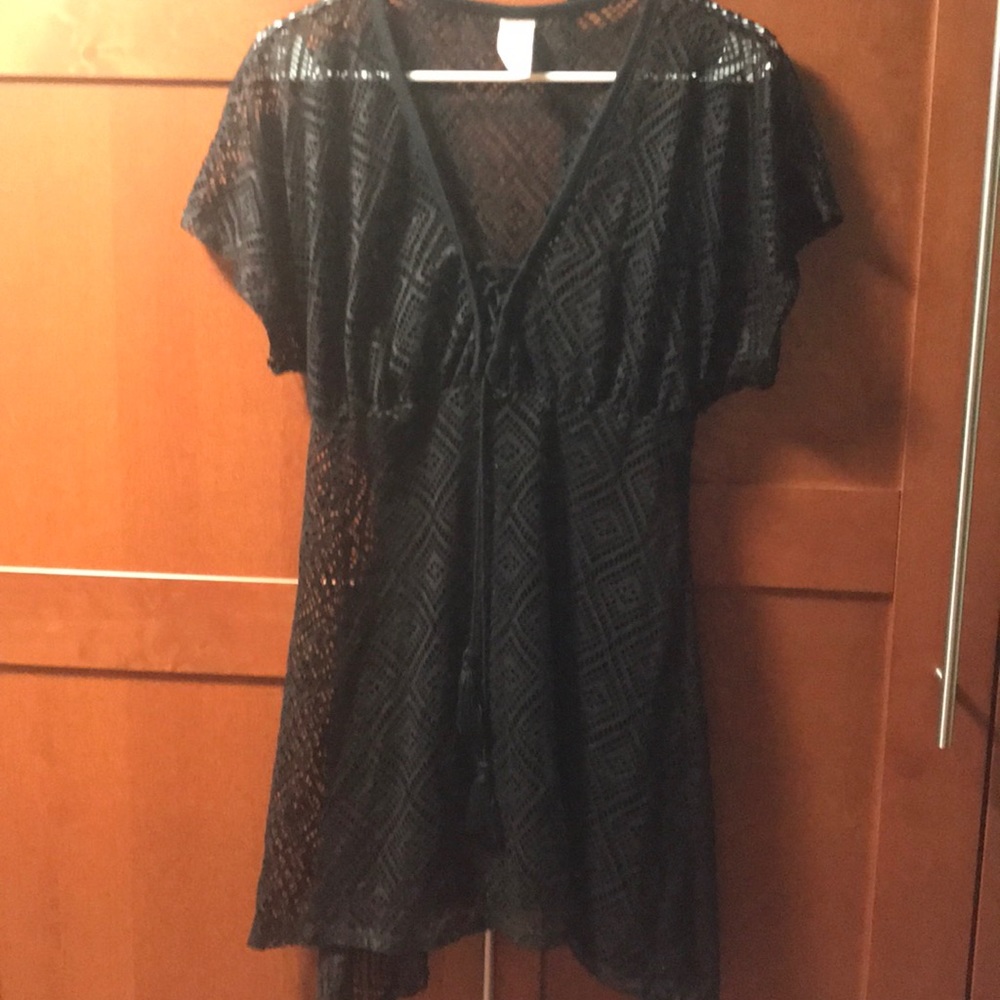 SOLD Black swimsuit coverup from OP size XL - Picture 2 of 3
